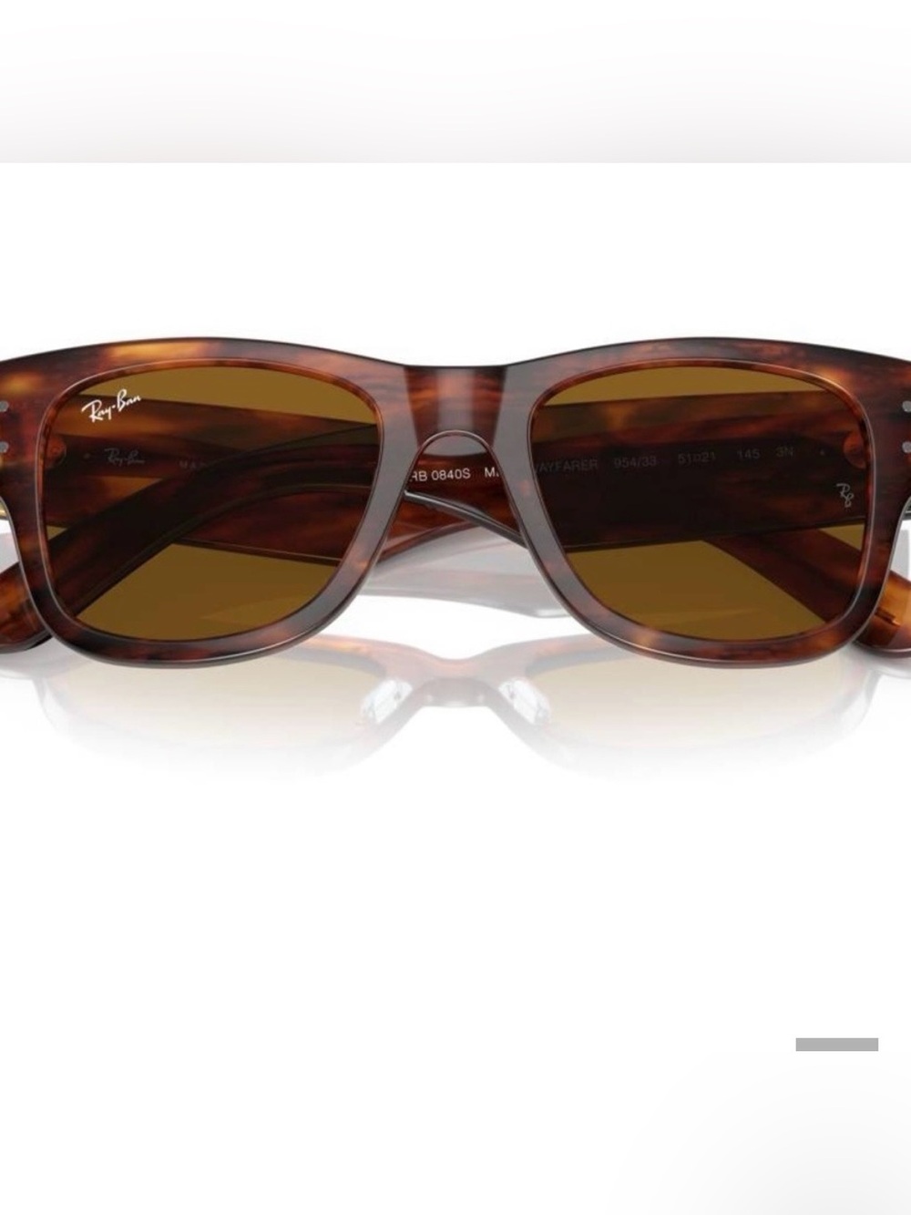 Ray-Ban
NEW Ray-Ban RB0840s Mega Wayfarer Sunglasses - Brown $149